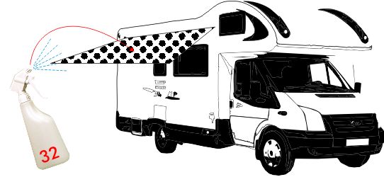 Disegno caravan in trattamento